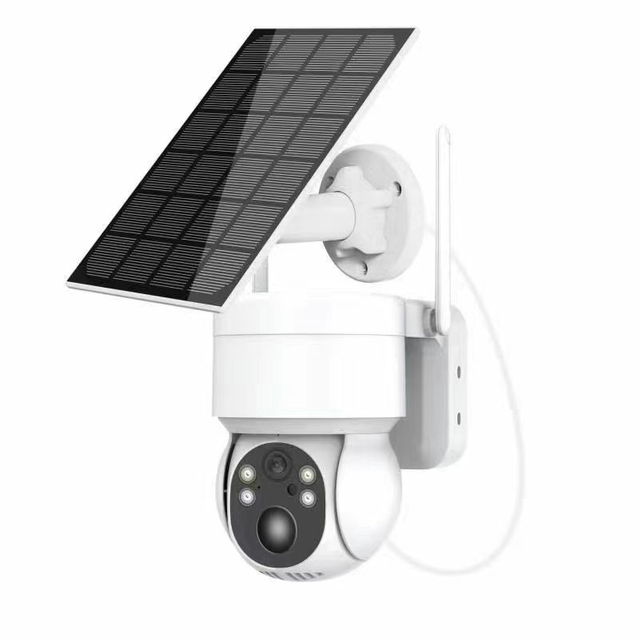 Low-Power Consumption Solar IP Camera 4MP Icsee Outdoor PTZ CCTV Security Cameras WiFi Surveillance Night Vision Motion Detect