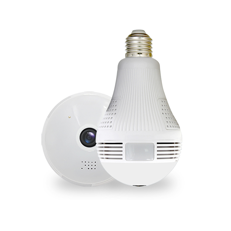 High Quality E27/E26 360 Degree Surveillance Panoramic Fisheyes Light Camera Light Bulb Camera Smart Security Vr WiFi Camera