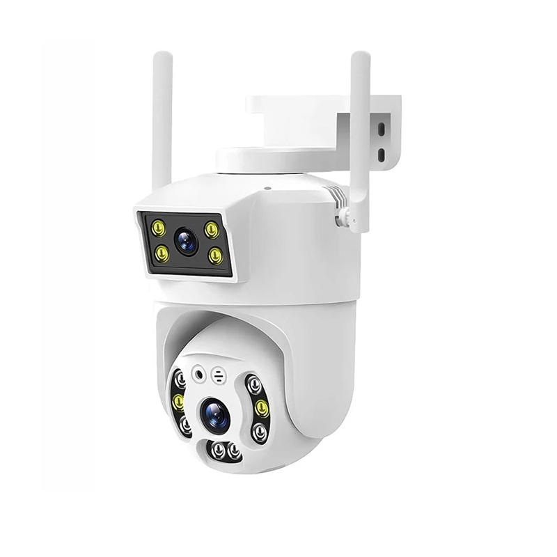 Factory Price Dual Lens Dl08 V380 4G Outdoor Security CCTV Camera PTZ IP Camera De Surveillance Smart Human Detection