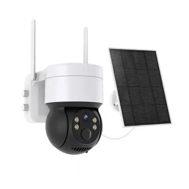 WiFi Smart Outdoor 360 PTZ PIR 1080P Camera Solar Panel Powered CCTV IP Wireless Security Surveillance Network Camera