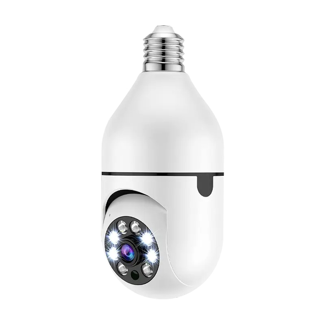 Color Night Vision Wireless WiFi Camera Smart Security Camera 1080P 360 Rotate WiFi IP PTZ Light Bulb Camera