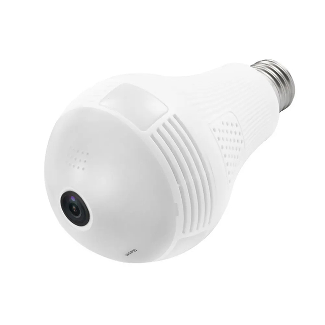 High Quality E27/E26 360 Degree Surveillance Panoramic Fisheyes Light Camera Light Bulb Camera Smart Security Vr WiFi Camera