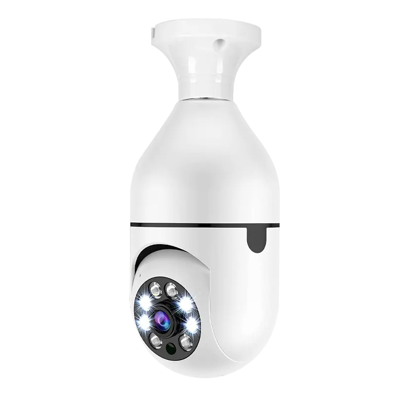 Color Night Vision Wireless WiFi Camera Smart Security Camera 1080P 360 Rotate WiFi IP PTZ Light Bulb Camera