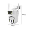 Factory Price Dual Lens Dl08 V380 4G Outdoor Security CCTV Camera PTZ IP Camera De Surveillance Smart Human Detection