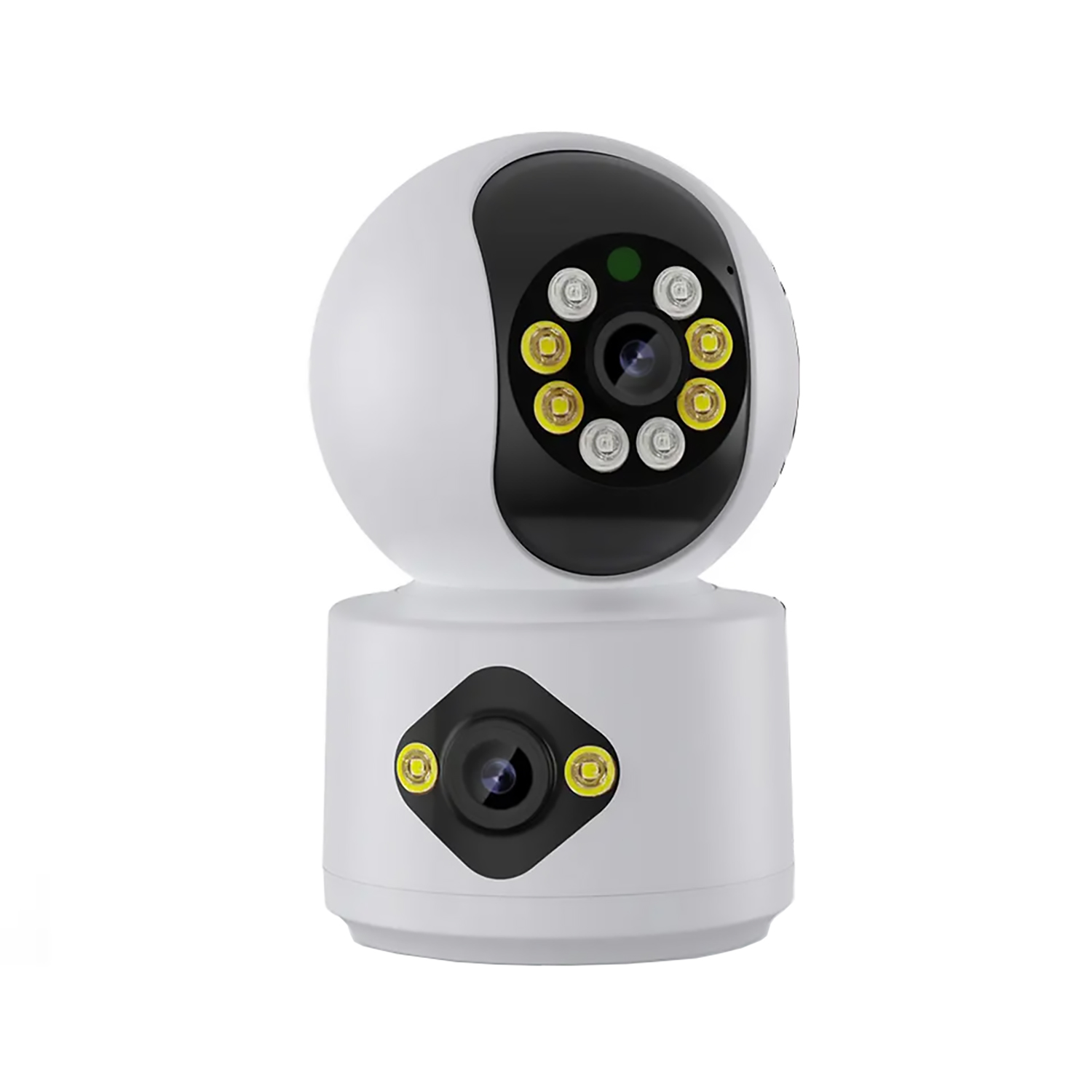WiFi IP Camera Camhipro Dual Lens Wide View 360 CCTV Home Security Camera Dual Light Night Vision Indoor WiFi Camera